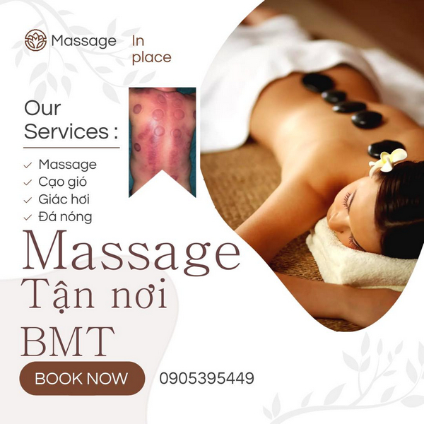 Dịch vụ Massage Buôn Ma Thuột tại nhà